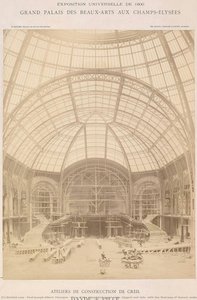 View Of The Completed Great Nave, Hipped Roof Side, With The Stairway Of Honour Under Construction. — Paul-joseph-albert Chevojon, Impressionism
