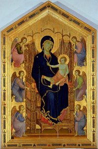 Madonna Rucellai, Uffizi — Duccio Di Buoninsegna, Early Gothic