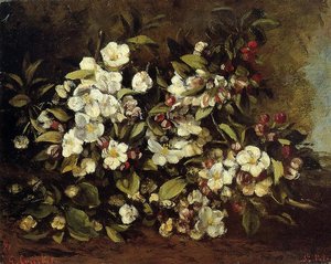 Flowering Apple Tree Branch — Gustave Courbet