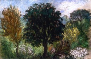Trees In A Park — Eugène Delacroix