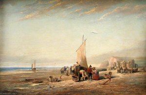 Coast Scene with Fisherfolk