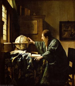 The Astronomer, Louvre — Johannes Vermeer, Dutch Golden Age Painting