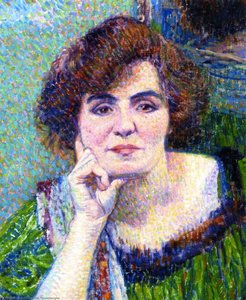 Portrait Of Mme Demolderlder — Theo Van Rysselberghe
