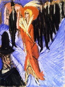 Rote Kokotte — Ernst Ludwig Kirchner, German Expressionism
