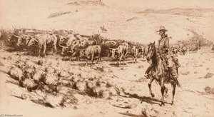 Trail Herd (no. 2) — Edward Borein