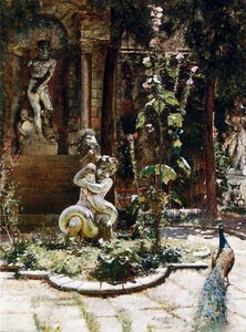 The Garden Of The Palazzo Malipiero — William Logsdail