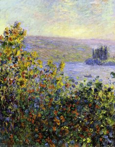 Flowers Beds At Vetheuil — Claude Monet, Impressionism