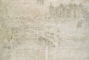 The River-front Of Richmond Palace And Privy Gardens — Anthonis Van Den Wyngaerde