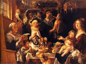 As The Old Sang, So The Young Pipe — Jacob Jordaens, Baroque