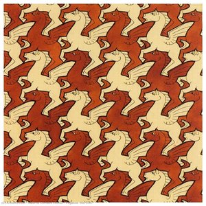 Pegasus (no. 105) — Maurits Cornelis Escher, Art Deco