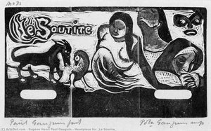 Headpiece For _le Sourire_ — Eugène Henri Paul Gauguin