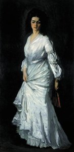 Woman In White. Portrait Of Eugenie Stein — Robert Henri