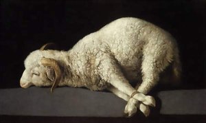 Agnus Dei (the Lamb Of God) — Francisco De Zurbarán, Baroque Dramatic Still Life