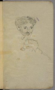 Man Smoking A Pipe — Arthur Lismer