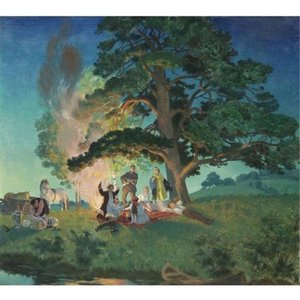 Picnic — Boris Mikhailovich Kustodiev