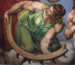 Right - Last Judgment (detail)92 — Michelangelo Buonarroti