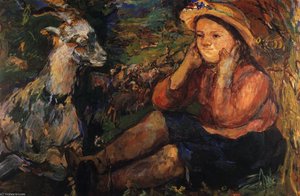 Pan (trudl Et La Chèvre), Side (trudl And The Goat), Huile Sur Toile, — Oskar Kokoschka