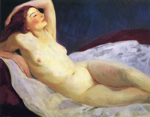 Reclining Nude (barbara Brown) — Robert Henri