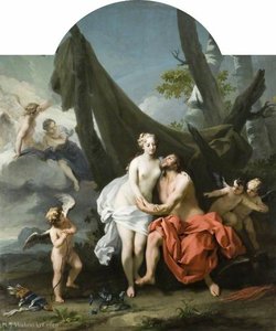 Jupiter And Io With Cupid And Attendant Putti — Jacopo Amigoni