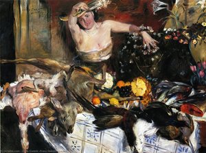 Large Still Life With Figure (also Known As Birthday Picture) — Lovis Corinth, Impressionism And Expressionism