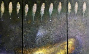 Yellow Canapé, Triptych — Lech Jankowski