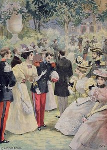 A Garden Party At The Elysee — Fortune Louis Meaulle