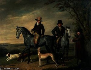 Two Gentlemen on Grey Hunters