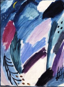 Variation: Frosty Night With Crescent Moon (sunday Group No. 3) — Alexej Von Jawlensky