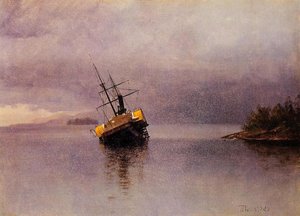 Wreck Of The 'ancon' In Loring Bay, Alaska — Albert Bierstadt