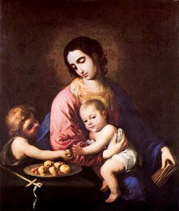 La Virgen Y El Niño Con San Juan 1 — Francisco De Zurbarán