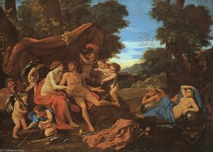 Mars And Venus, Oil On Canvas, Museum Of Fi — Nicolas Poussin, Baroque Classical Tradition