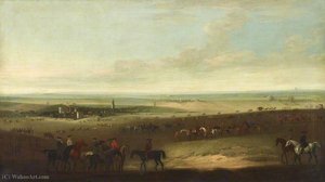 Horses Exercising On Newmarket Heath — John Wootton