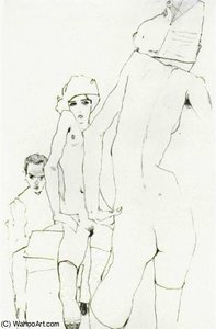 Untitled (7036) — Egon Schiele, Expressionism