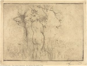 Eve Before The Apple Tree — Paul Albert Besnard