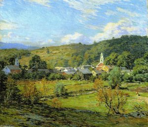 September Morning, Plainfield, New Hampshire — Willard Leroy Metcalf