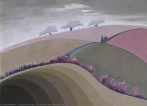 Landscape with Hills and Trees