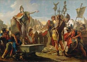 Queen Zenobia Addressing Her Soldiers — Giambattista Tiepolo
