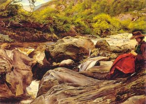 A Waterfall In Glenfinlas — Sir John Everett Millais