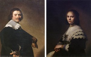 Portrait Of A Man And Portrait Of A Woman — Johannes Cornelisz Verspronck, Dutch Golden Age