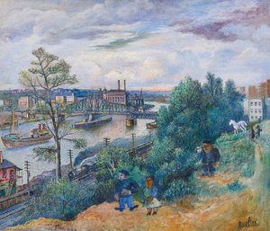 Hudson River Scene — David Davidovich Burliuk