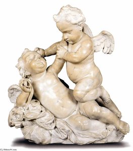 Two Cupids Wrestling — Giuseppe Piamontini