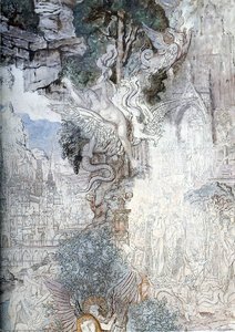 The Chimeras (detail) — Gustave Moreau