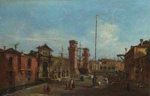 Venice The Arsenal — Francesco Lazzaro Guardi
