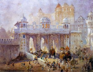 Palace Gate, Udaipur, India — Colin Campbell Cooper