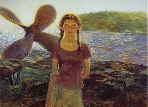 Katie On Southern — Jamie Wyeth