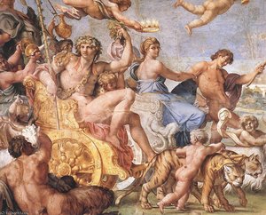 Frescoes-triumph Of Bacchus And Ariadne (detail) — Annibale Carracci
