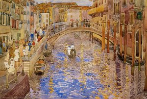Venetian Canal Scene — Maurice Brazil Prendergast