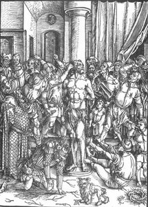 The Large Passion: 3. Flagellation Of Christ — Albrecht Dürer, Northern Renaissance