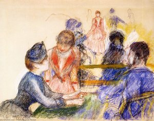 At The Moulin De La Galette — Pierre-auguste Renoir