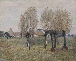 A Normandy Farm — Alfred Sisley
